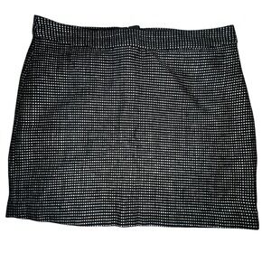 2010 Gap Black & White Wool Blend Check‎ Tweed Mini Skirt Size 6